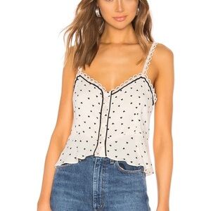 Free People NWT True to the Heart tank ivory combo